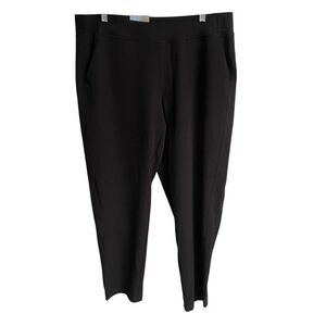 32 Degrees Cool ankle length pull on pants size L black cropped trousers